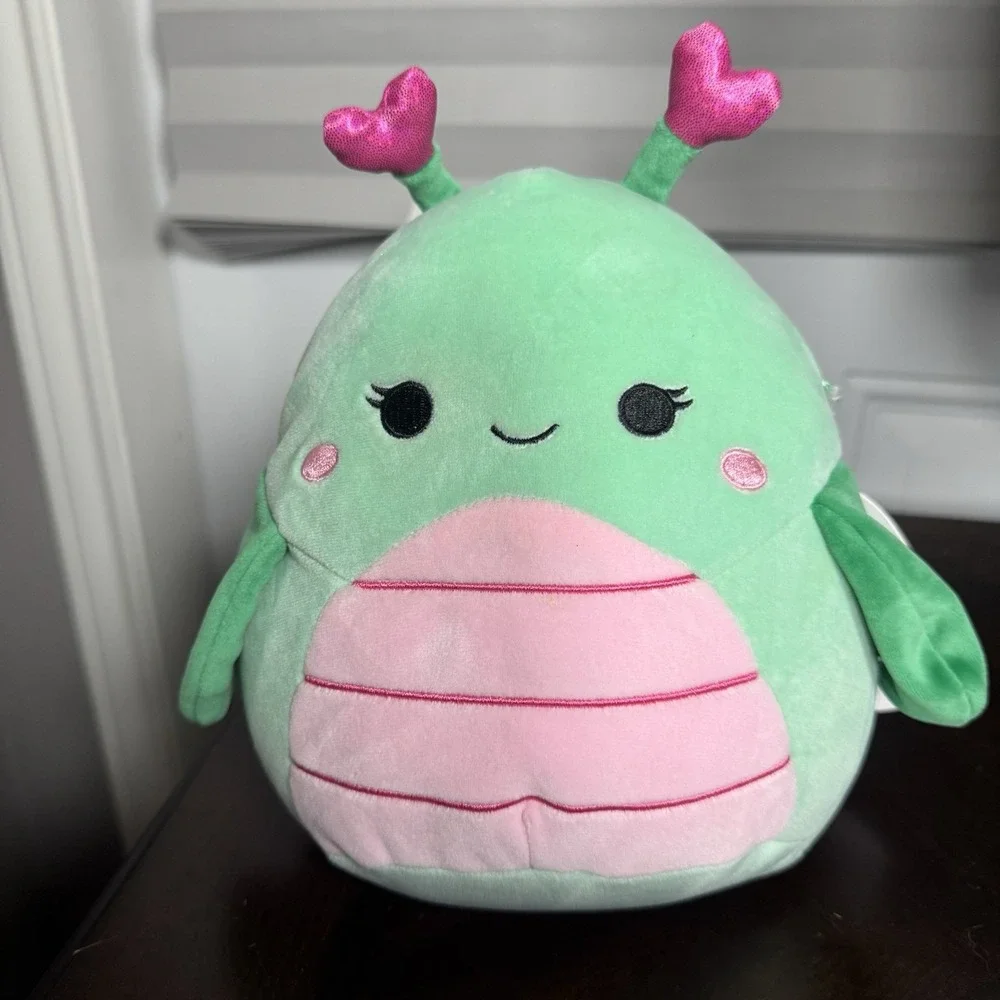 Squishmallow 8" Mattea 2023 Grasshopper Green Valentines Plush Toy - S8 #2103 - Picture 1 of 6